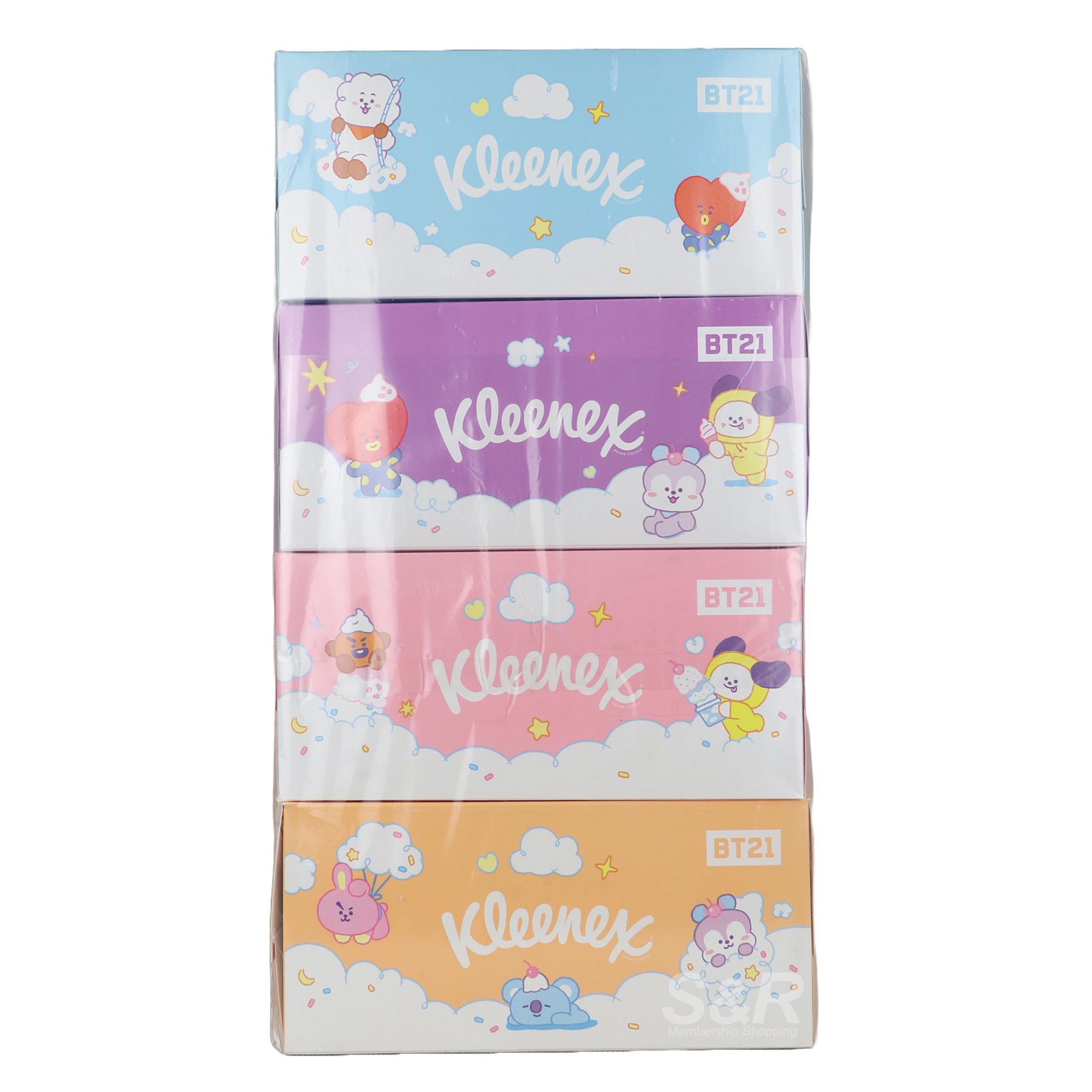 Kleenex Facial Tissue BT21 170 2-Ply 4pack Kleenex Facial Tissue BT21 170 2-Ply 4pack
